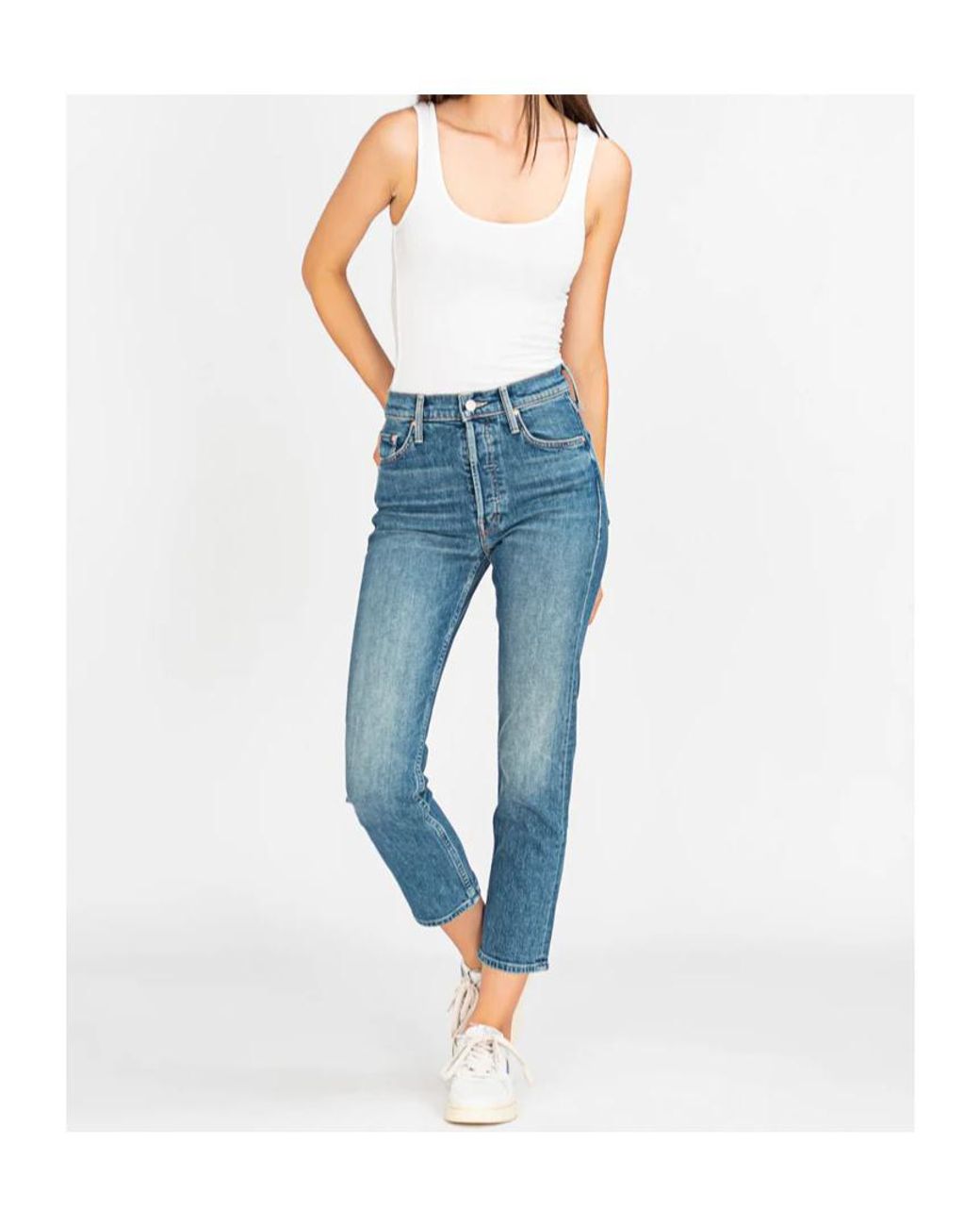 James Perse White Wide Strap Vest