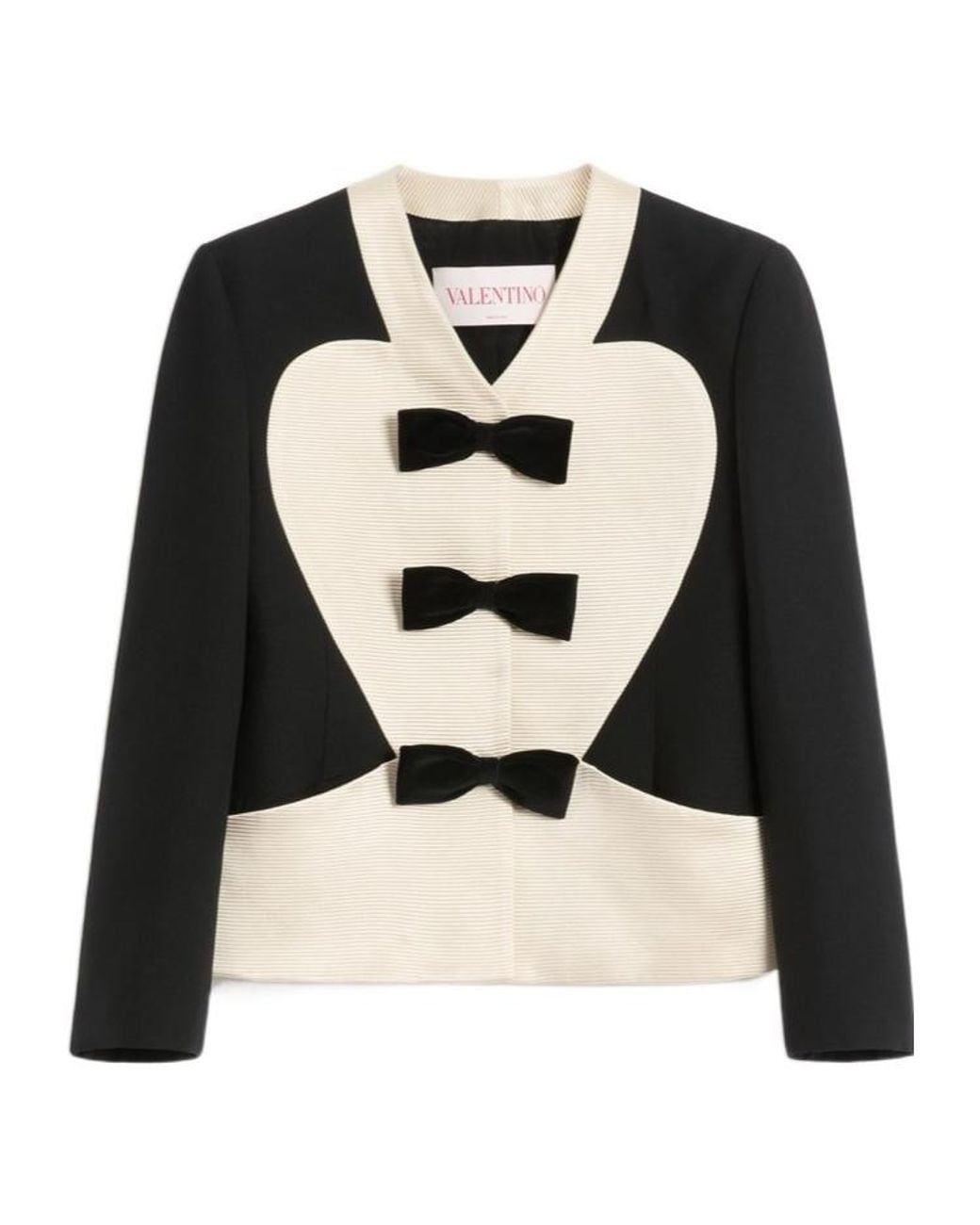 Valentino Black Bow Detailed Jacket