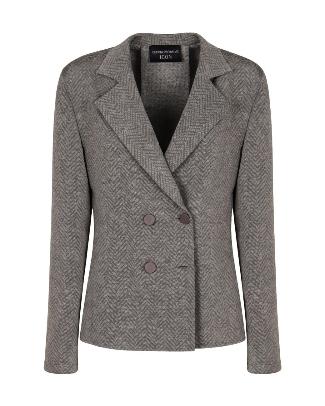 Emporio Armani Gray Double Breasted Blazer