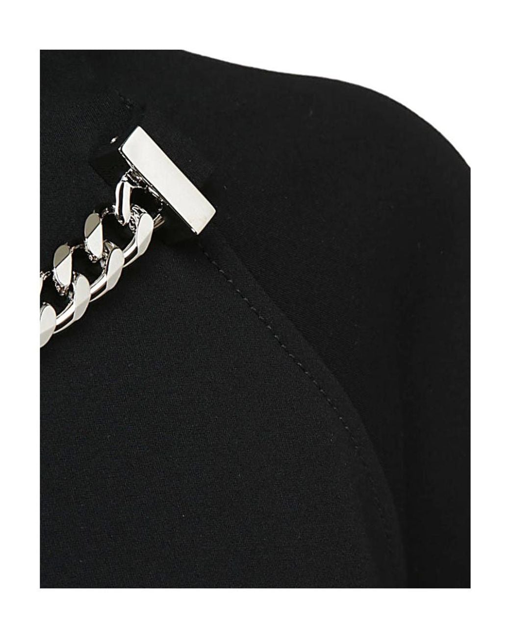 J.W. Anderson Black Chained Asymmetric-Hem Midi-Dress