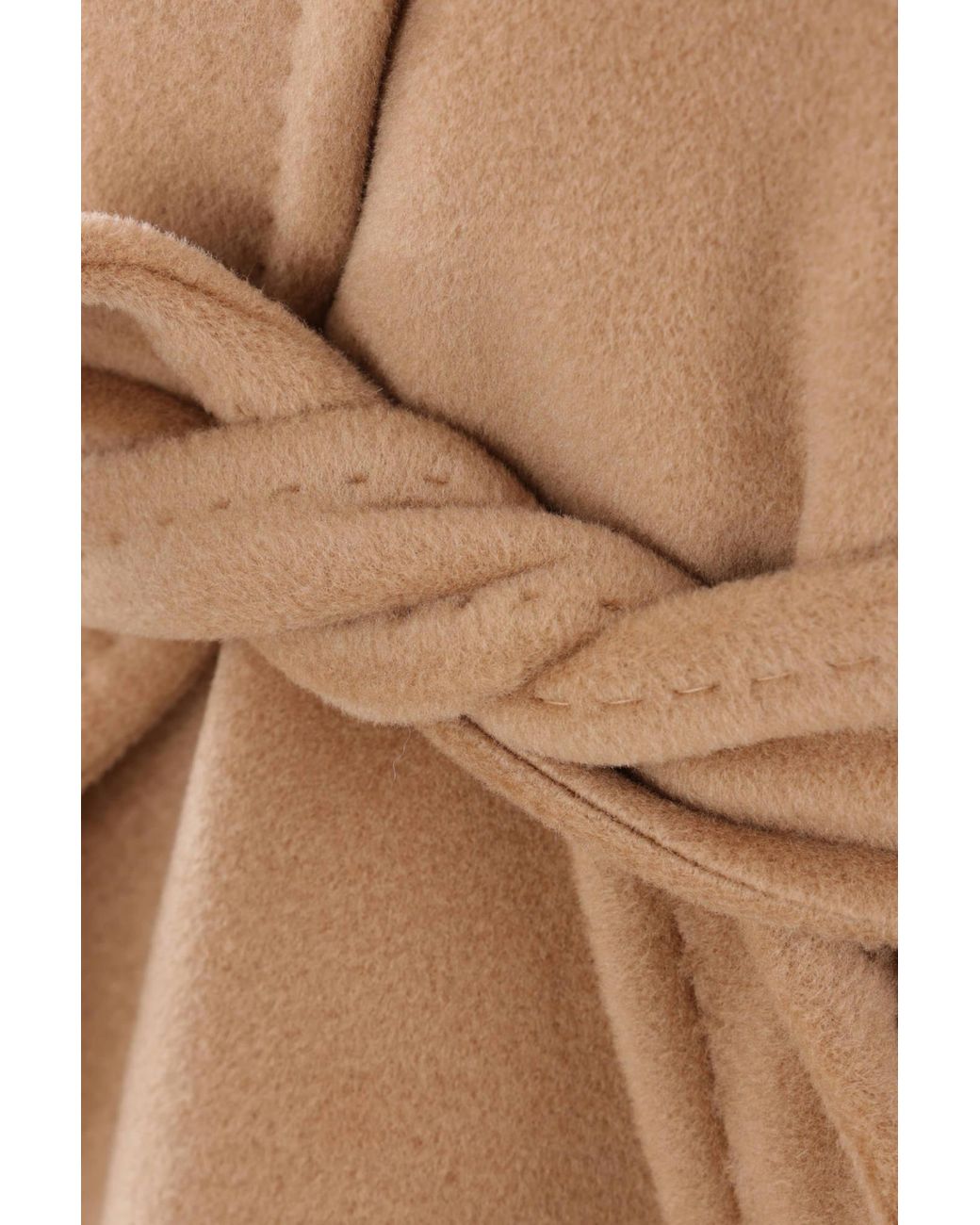 Max Mara Brown Locri Belted Long-Sleeved Coat