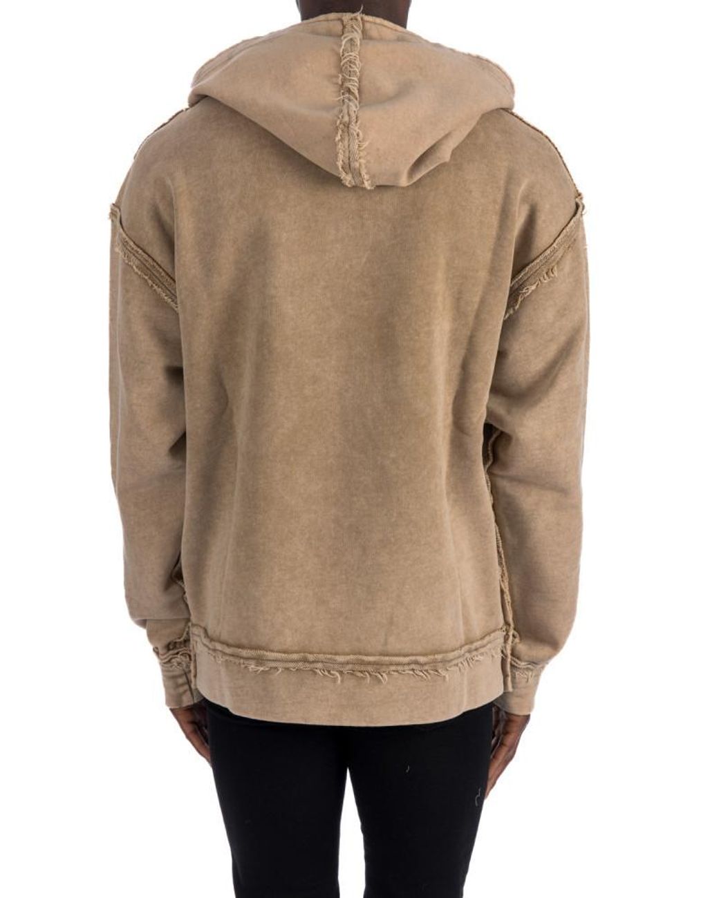 Dolce & Gabbana Natural Logo Plaque Hoodie for men