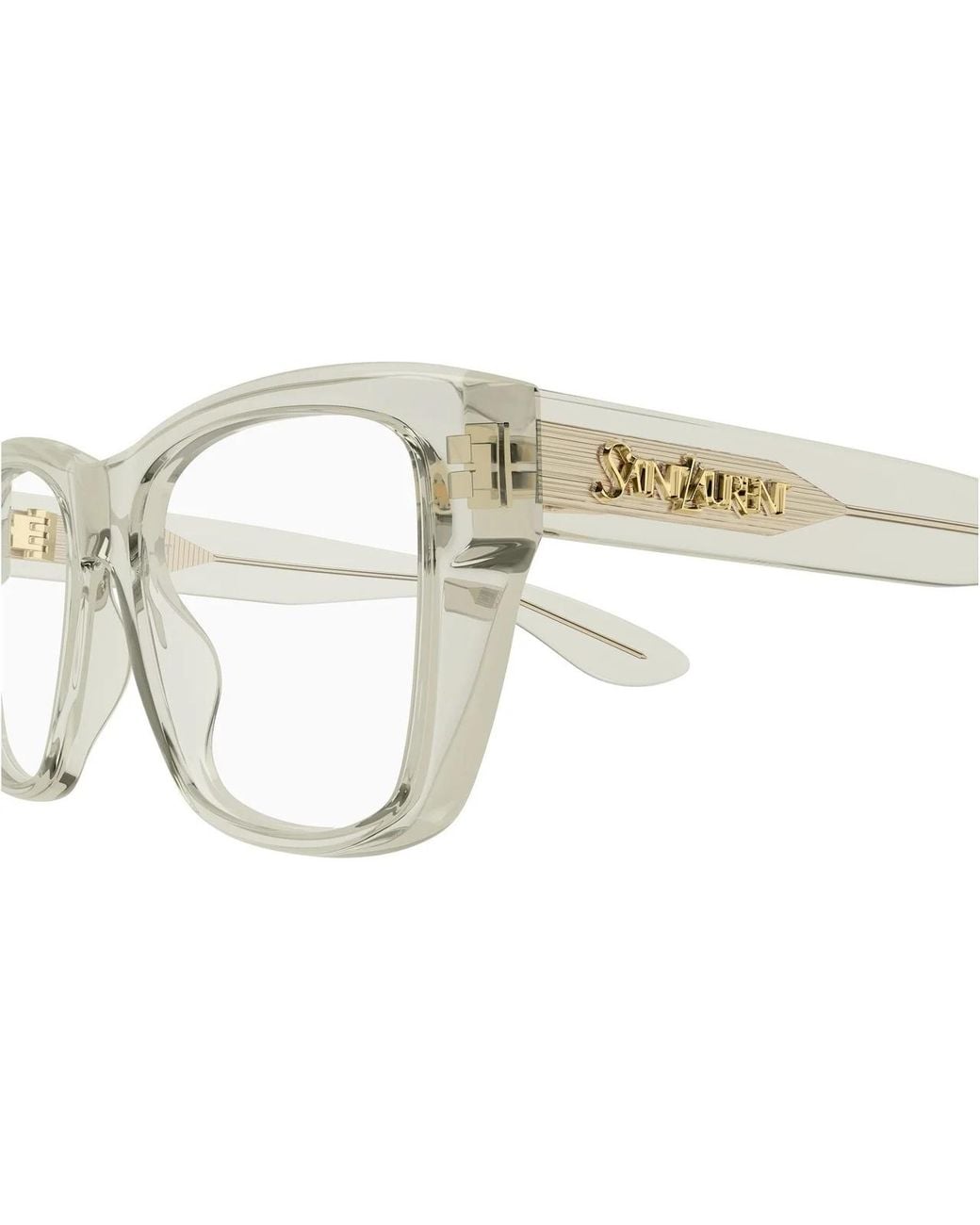 Saint Laurent White Sl 925 Square-Frame Glasses