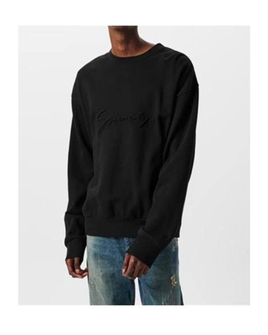 Givenchy Black Logo Signature Sweatshirt for men