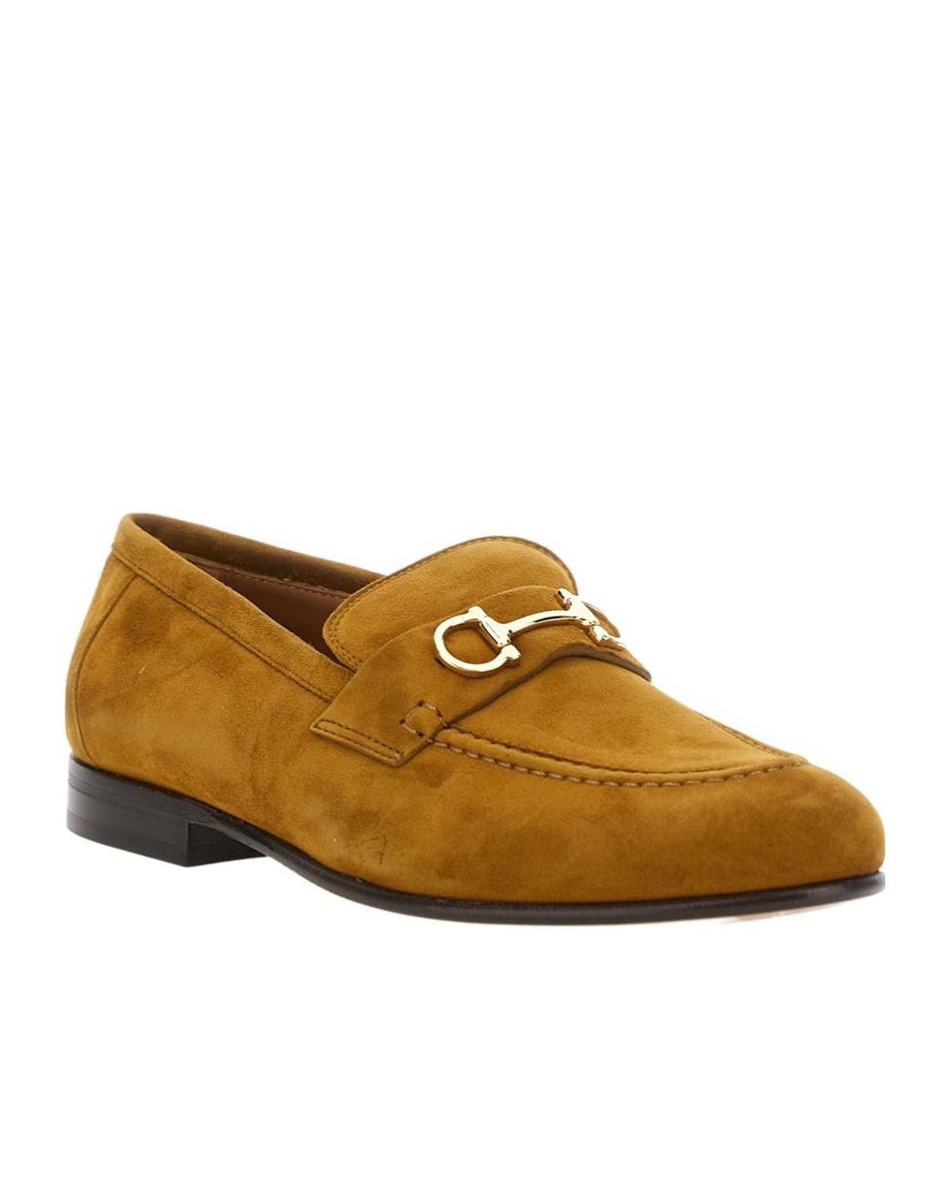 Ferragamo Brown Round Toe Loafers