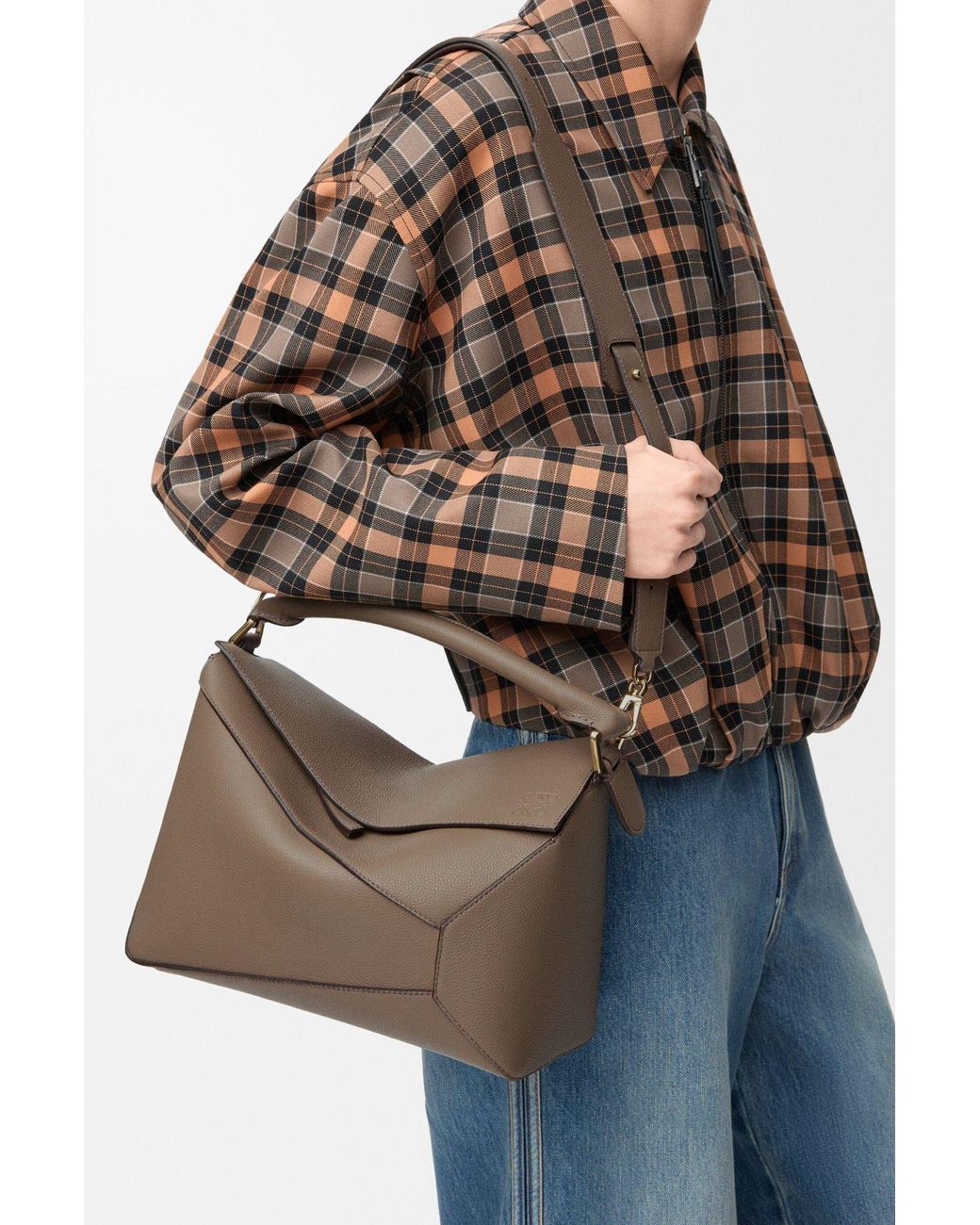 Loewe Brown Medium Puzzle Edge Bag
