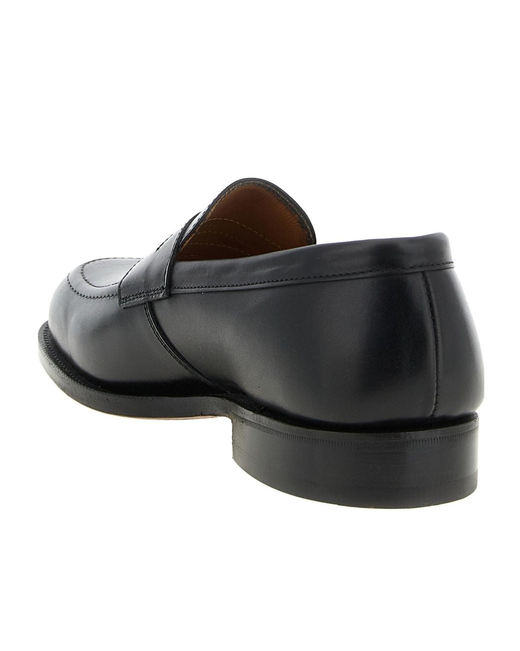 Tricker's Black Harvard Penny Loafers for men