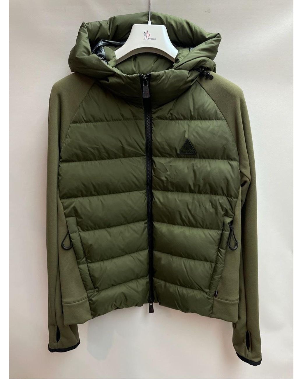 Moncler Green Polartec Zip-Up Casual Jacket for men