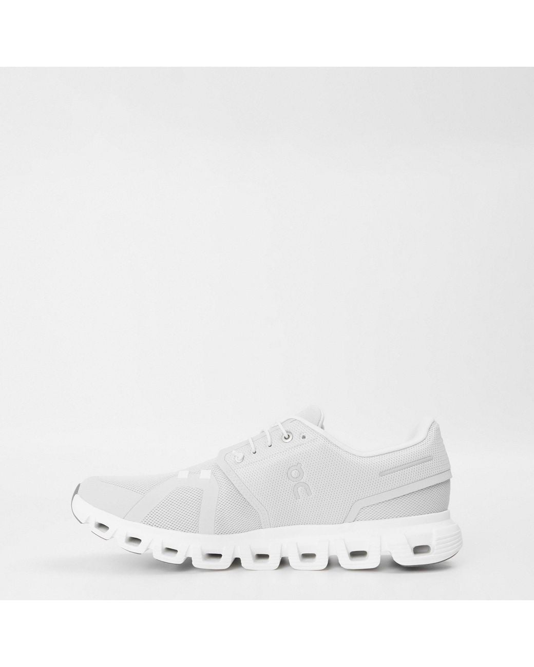 On Shoes White Mesh Lace-Up Sneakers for men