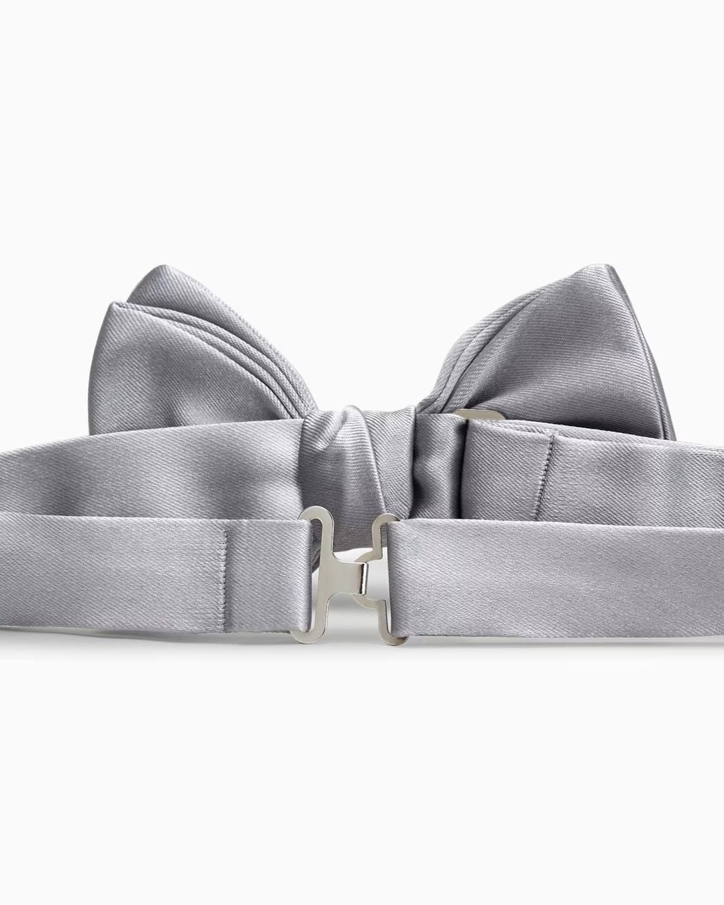 Giorgio Armani White Silk Bow Tie for men