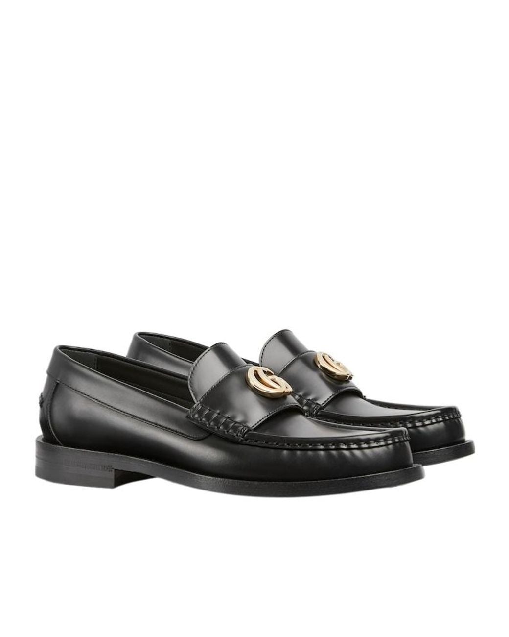 Gucci Black Double G Loafers