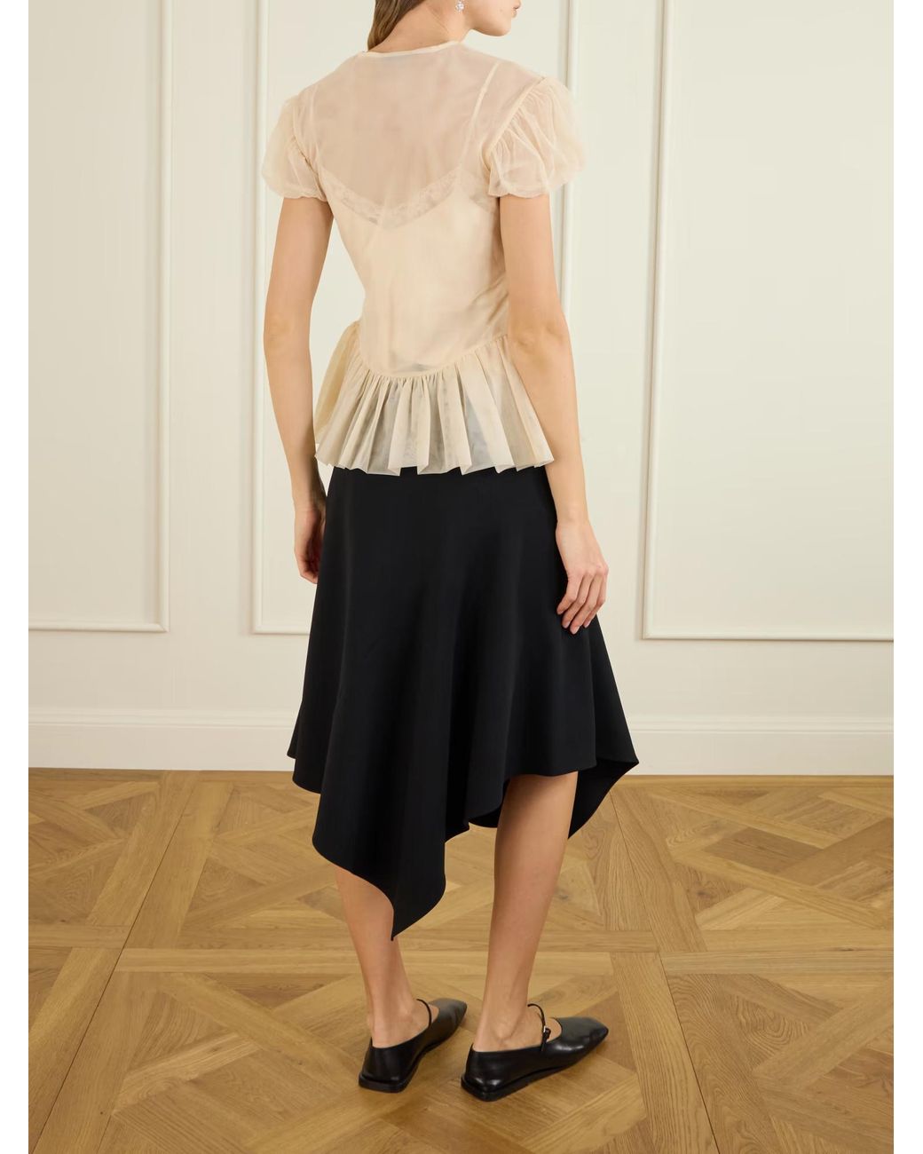 Simone Rocha White Top With Ruffles