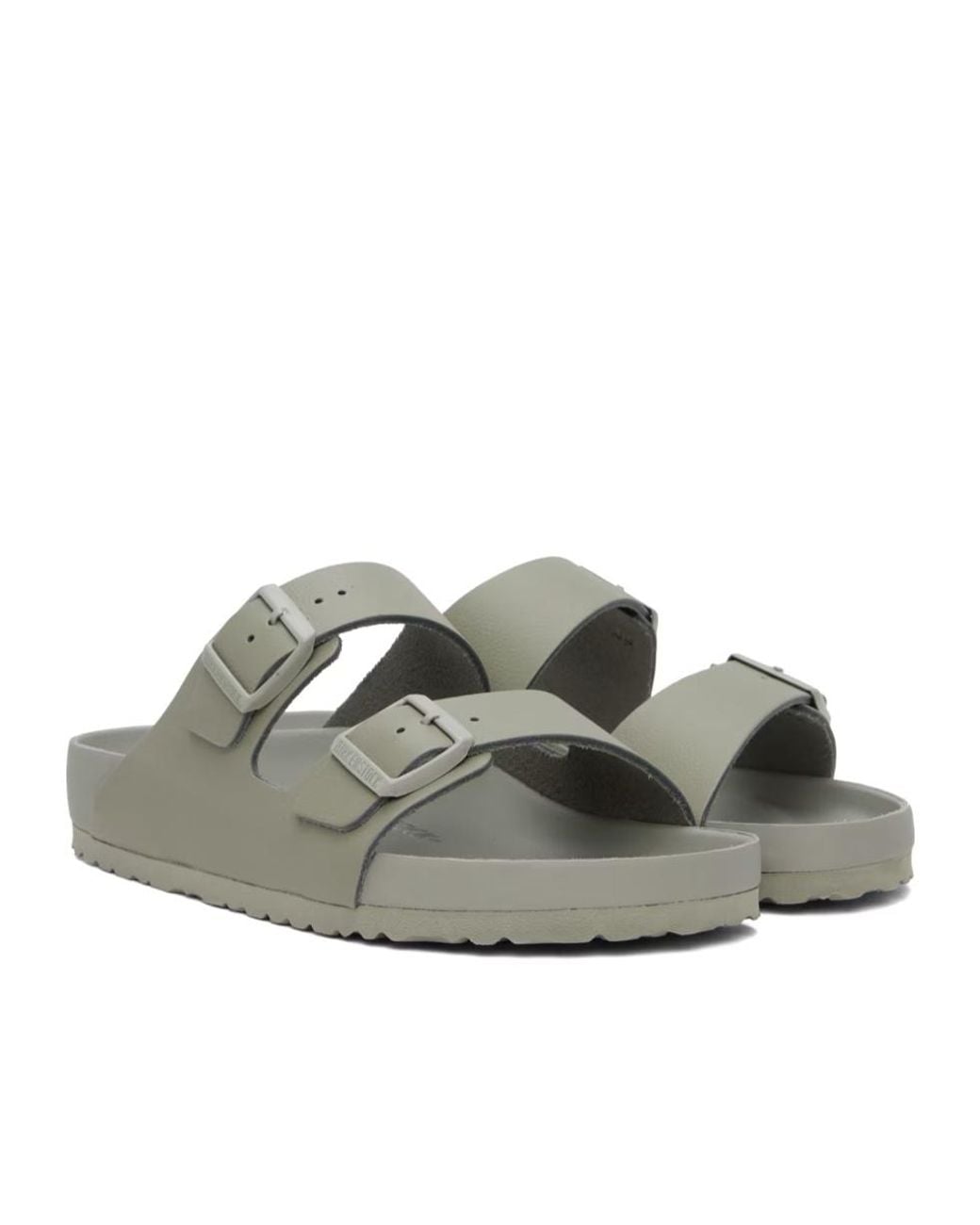 Birkenstock Green Arizona Double Buckle Slides for men