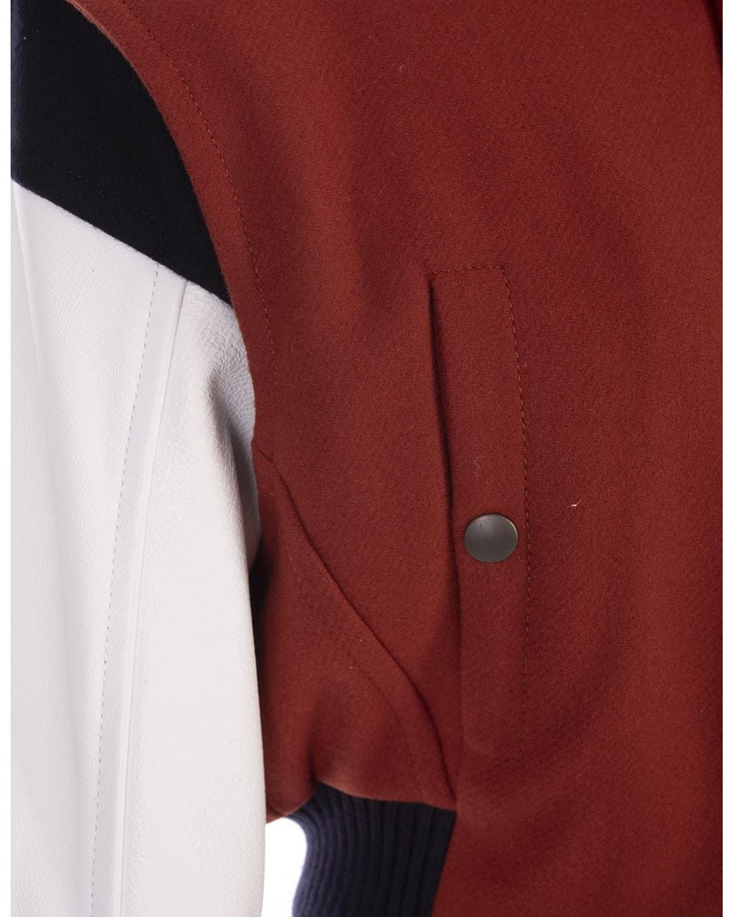 DSquared² Red Logo-Patch Panelled Bomber Jacket