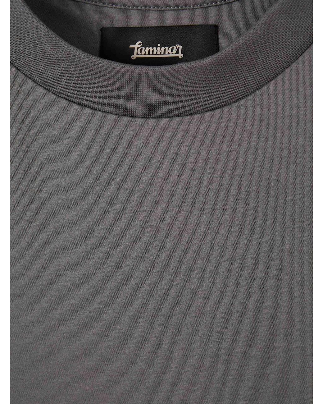 Herno Gray Crew Neck T-Shirt for men