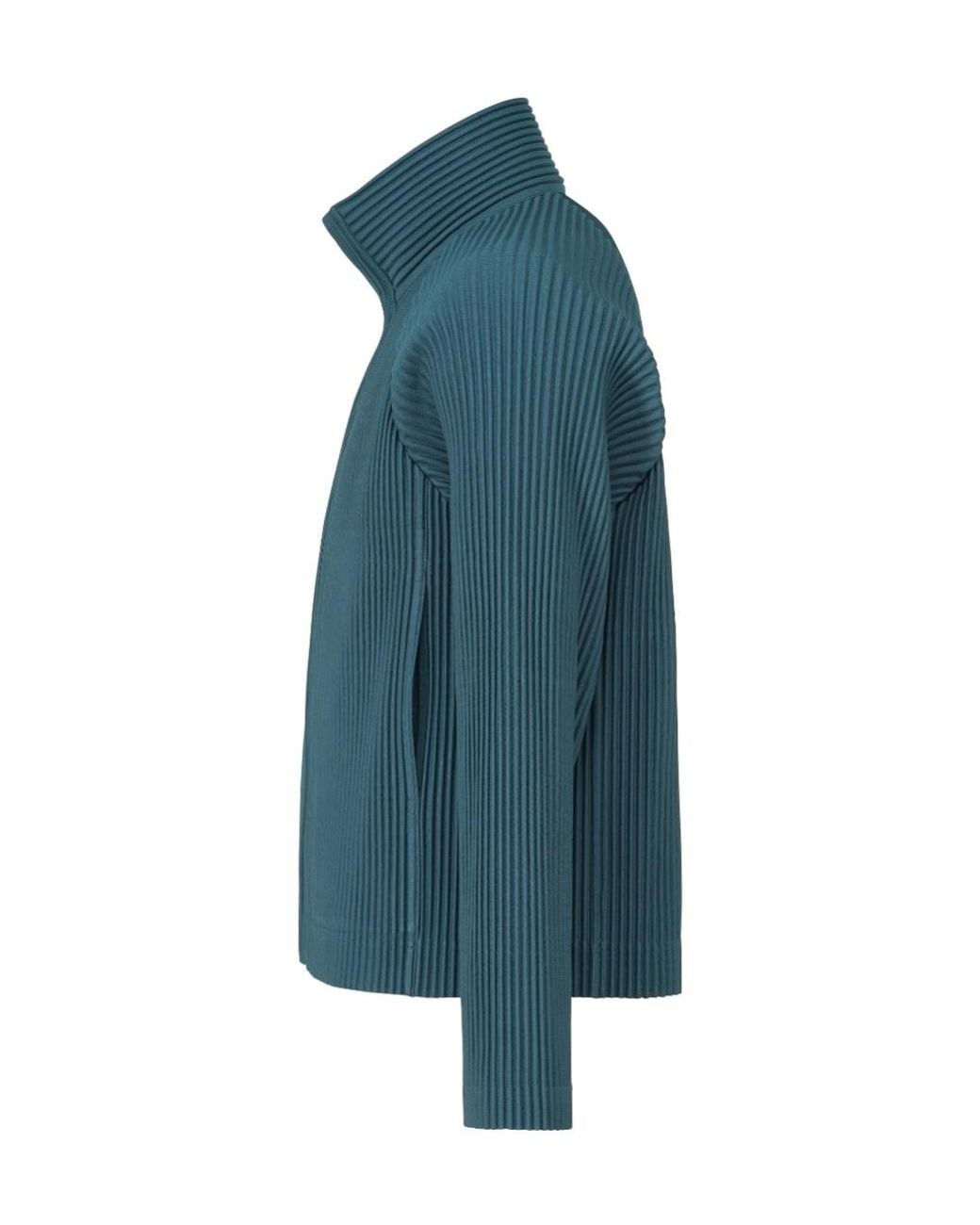 Issey Miyake Blue Homme Plissé Tailored Pleats Jacket for men