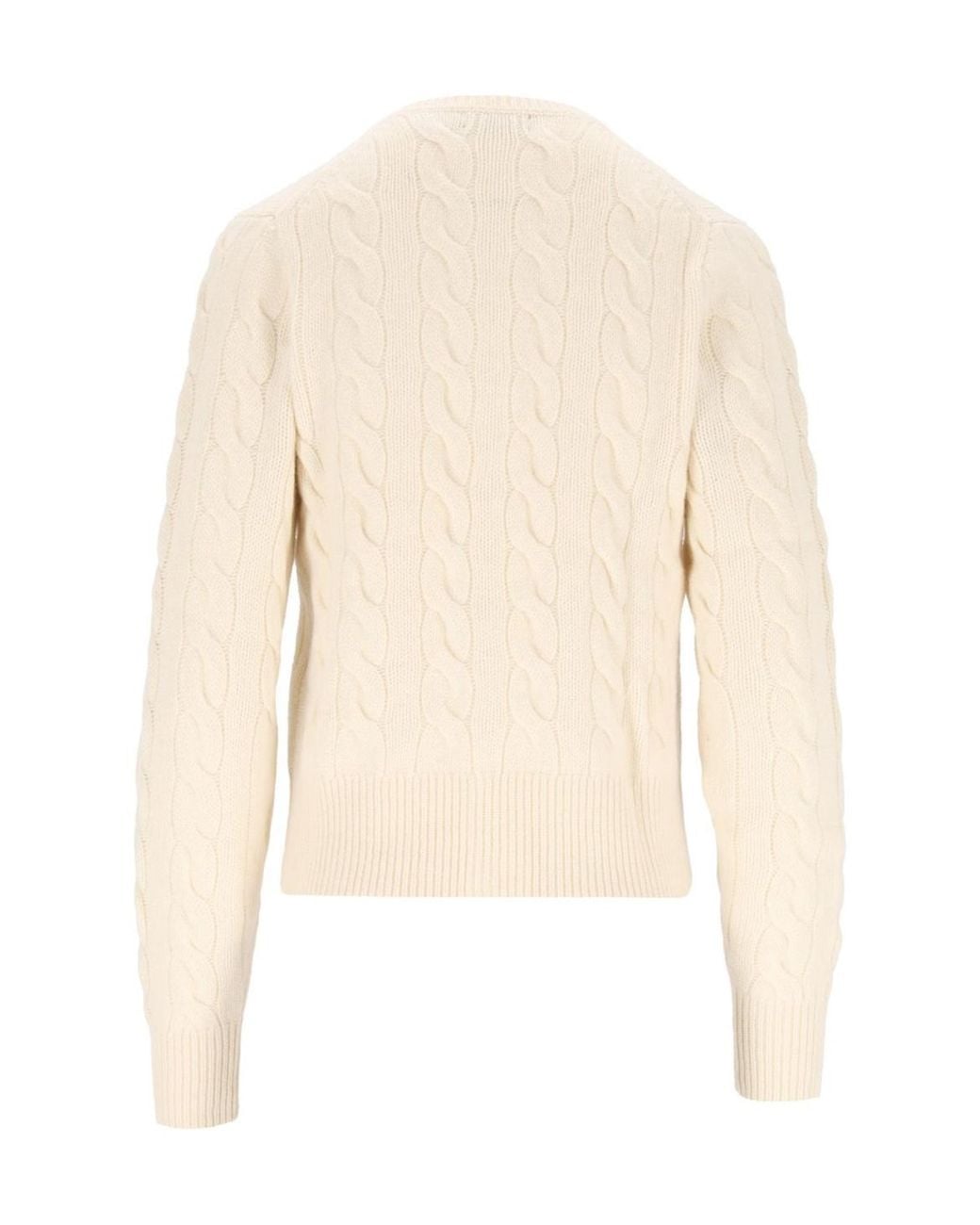 Polo Ralph Lauren Natural Cable-Knit Cardigan