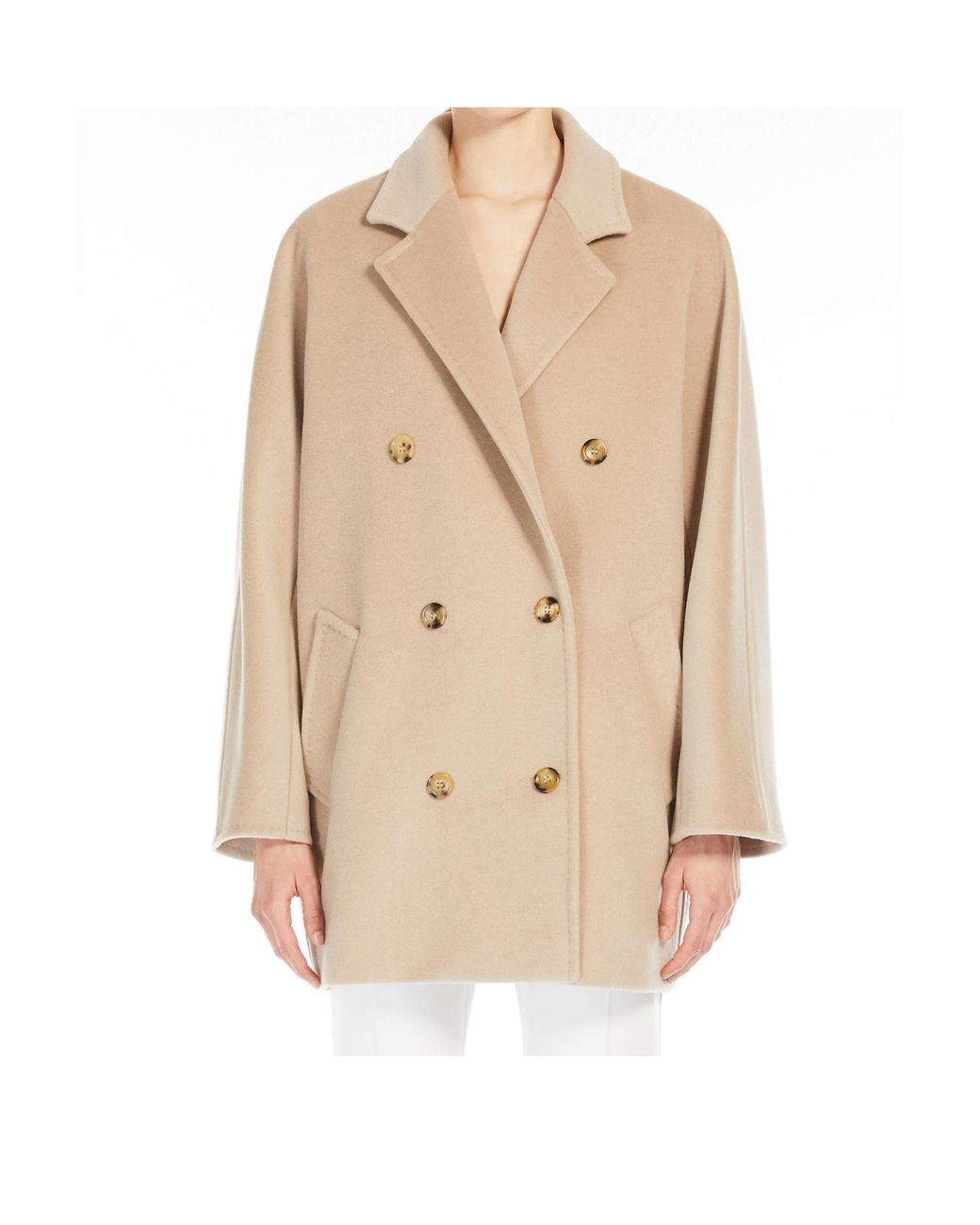 Max Mara Natural Rebus Double-Breasted Coat
