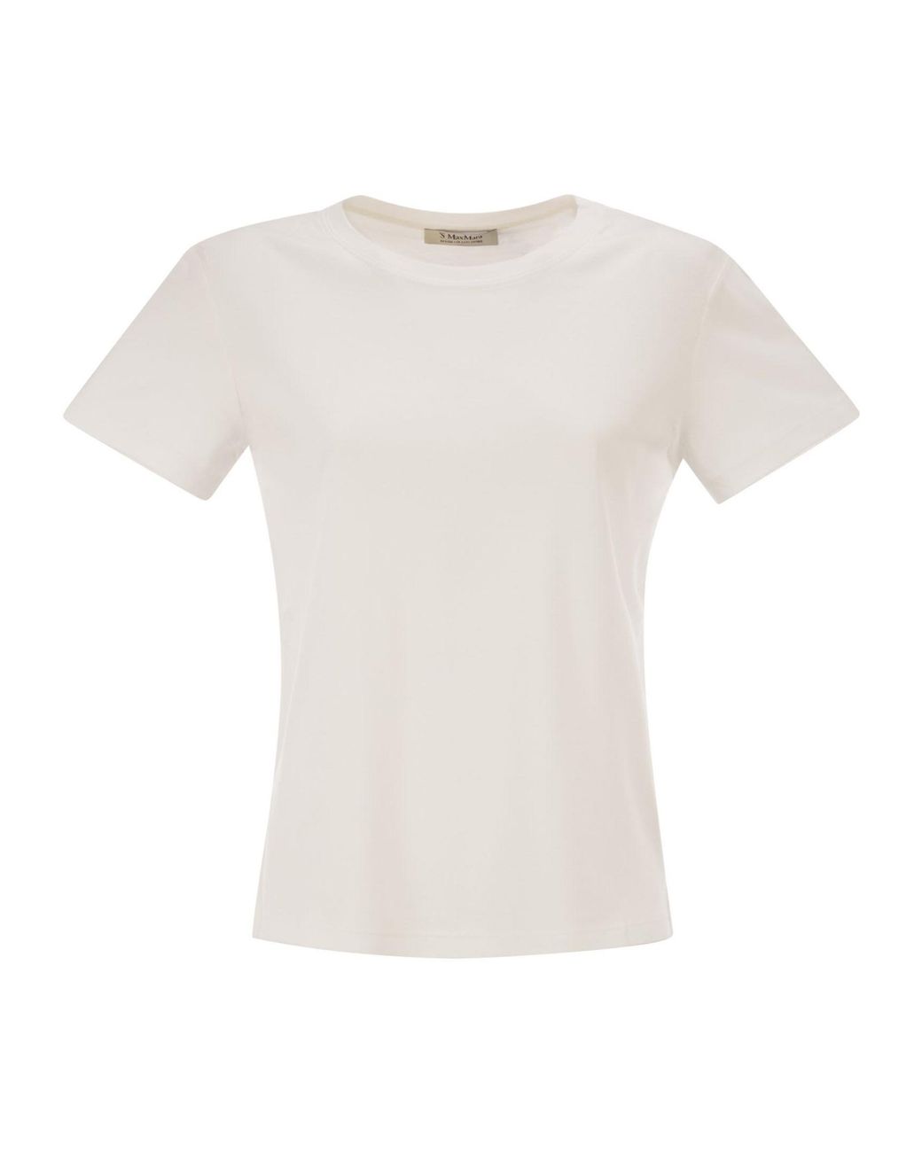 Max Mara White 'S Smmsegale Crewneck Jersey T-Shirt