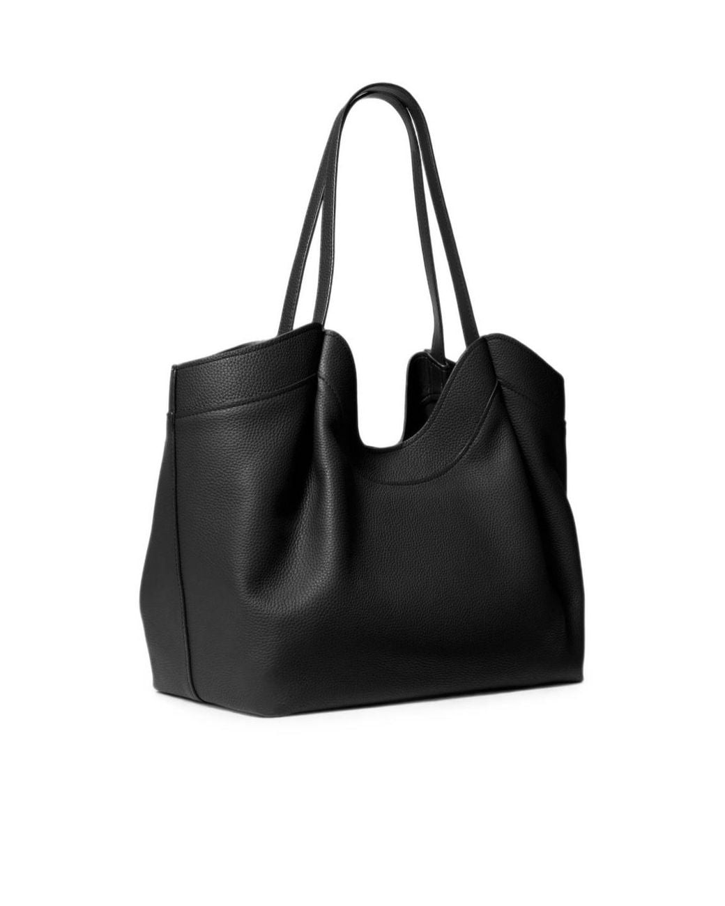 Michael Kors Black Michael Magnetic Closure Tote Bag