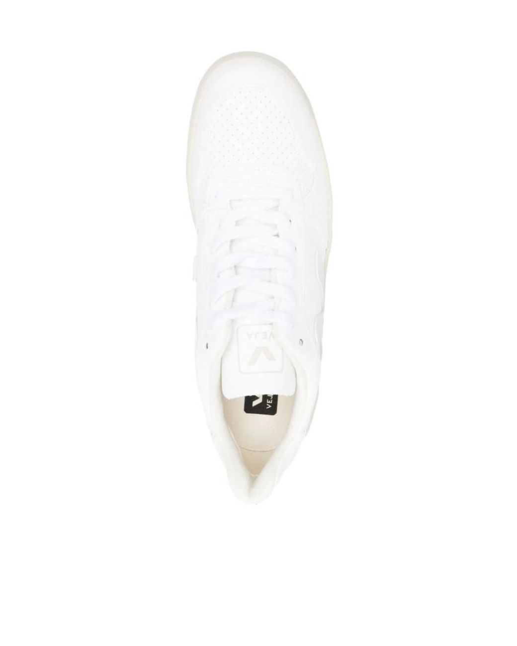 Veja White V-10 Lace-Up Sneakers for men
