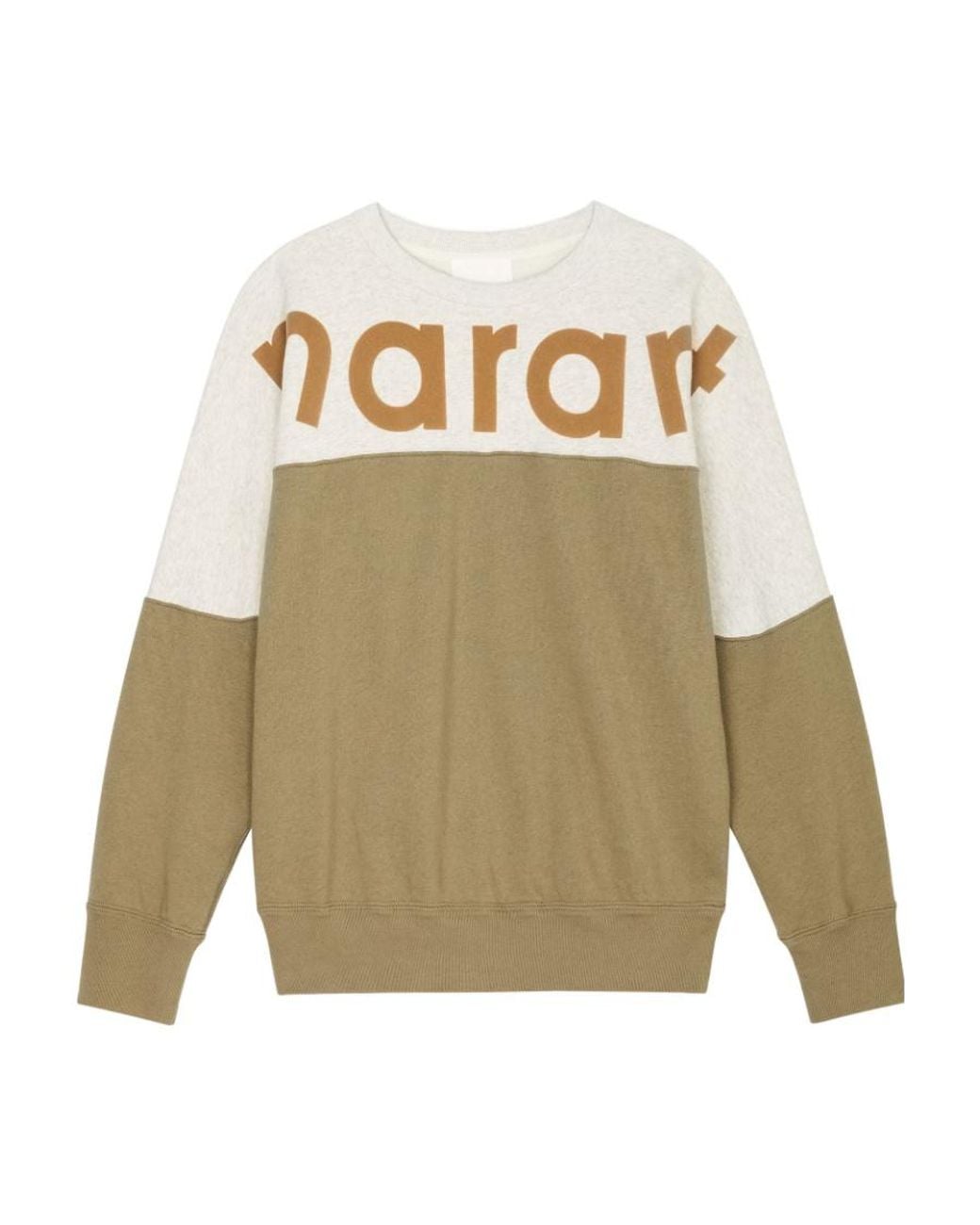 Isabel Marant Natural Two-Toned Crewneck Sweatshirt for men