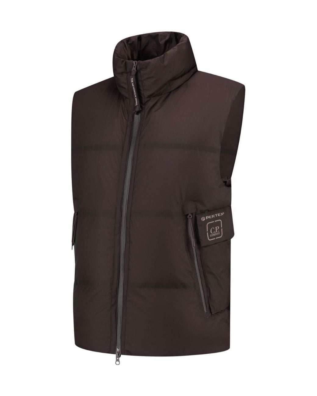 C P Company Brown Pertex Gilet for men