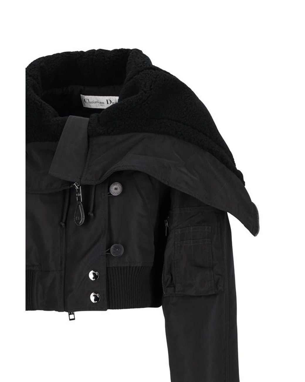 Dior Black Short Pea Coat
