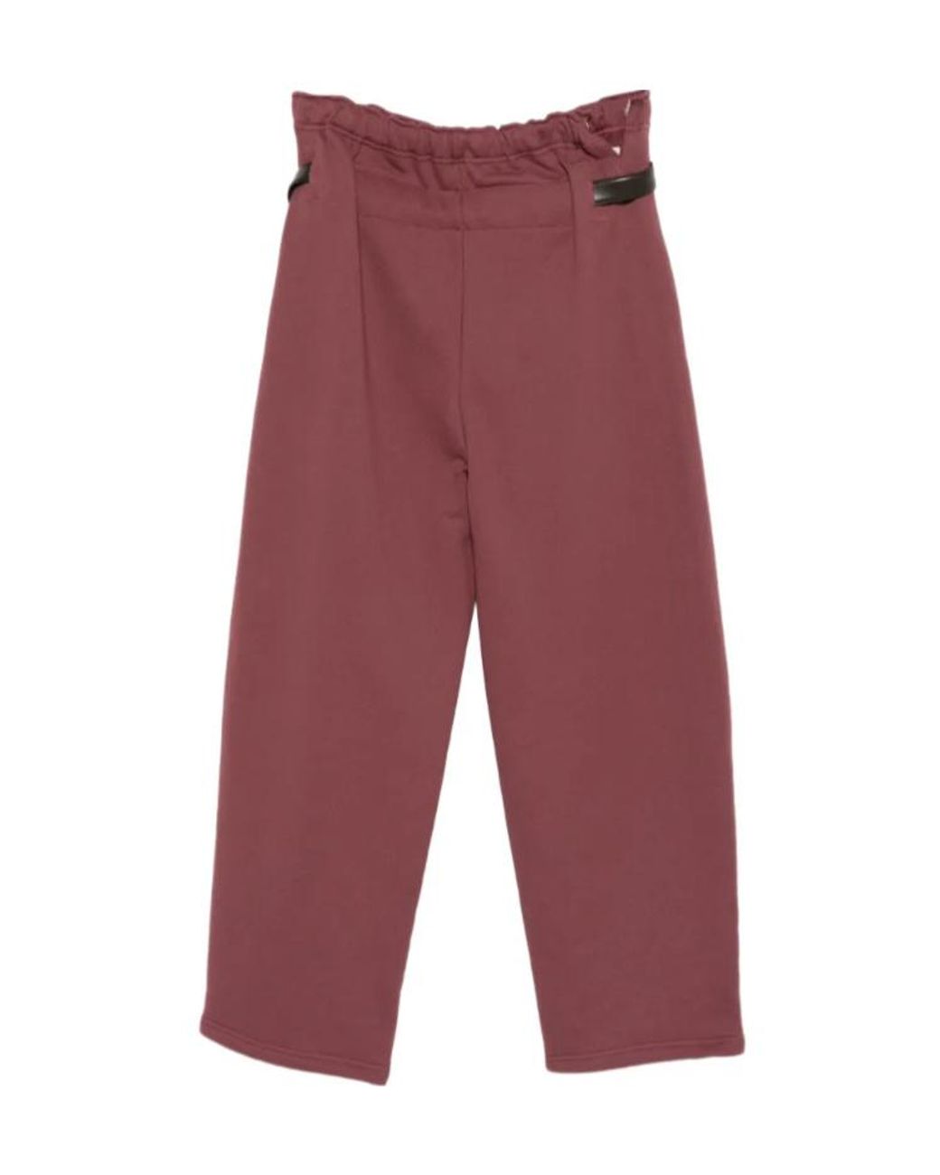 Magliano Red Buckle-Belt Track Pants for men