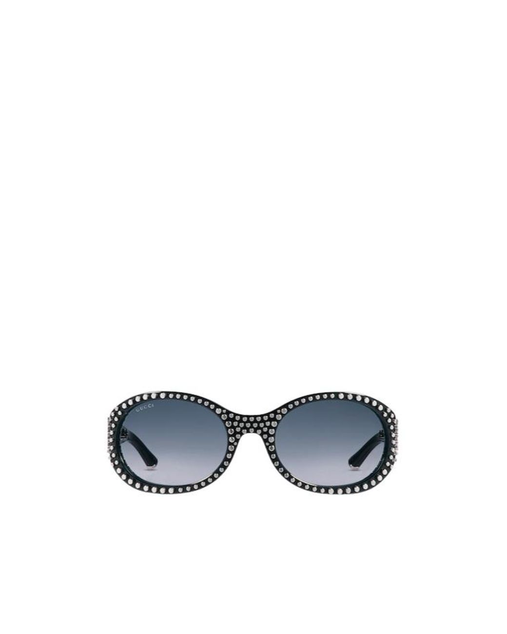 Gucci Blue Eyewear Round Frame Sunglasses