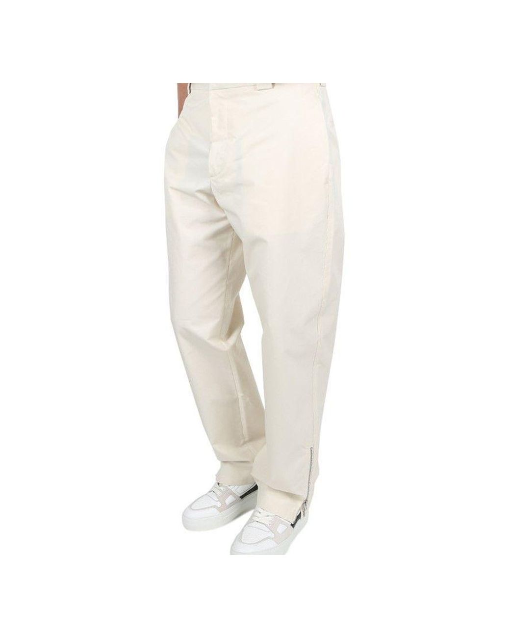 Jil Sander Natural Belt Loop Casual Pants for men