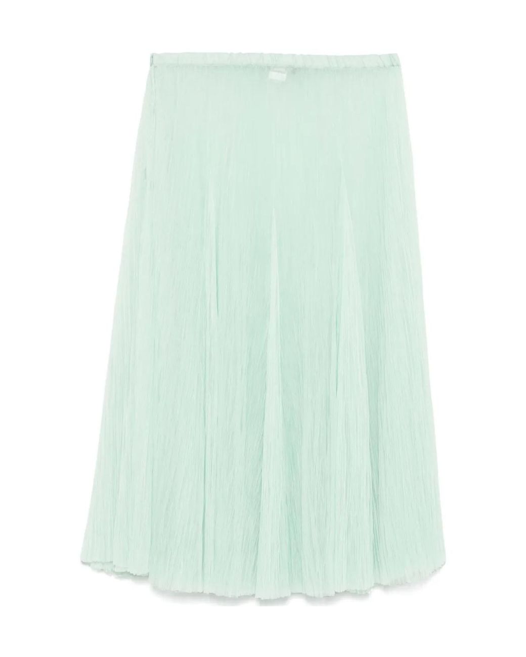 Fabiana Filippi Green Pleated Tulle Skirt