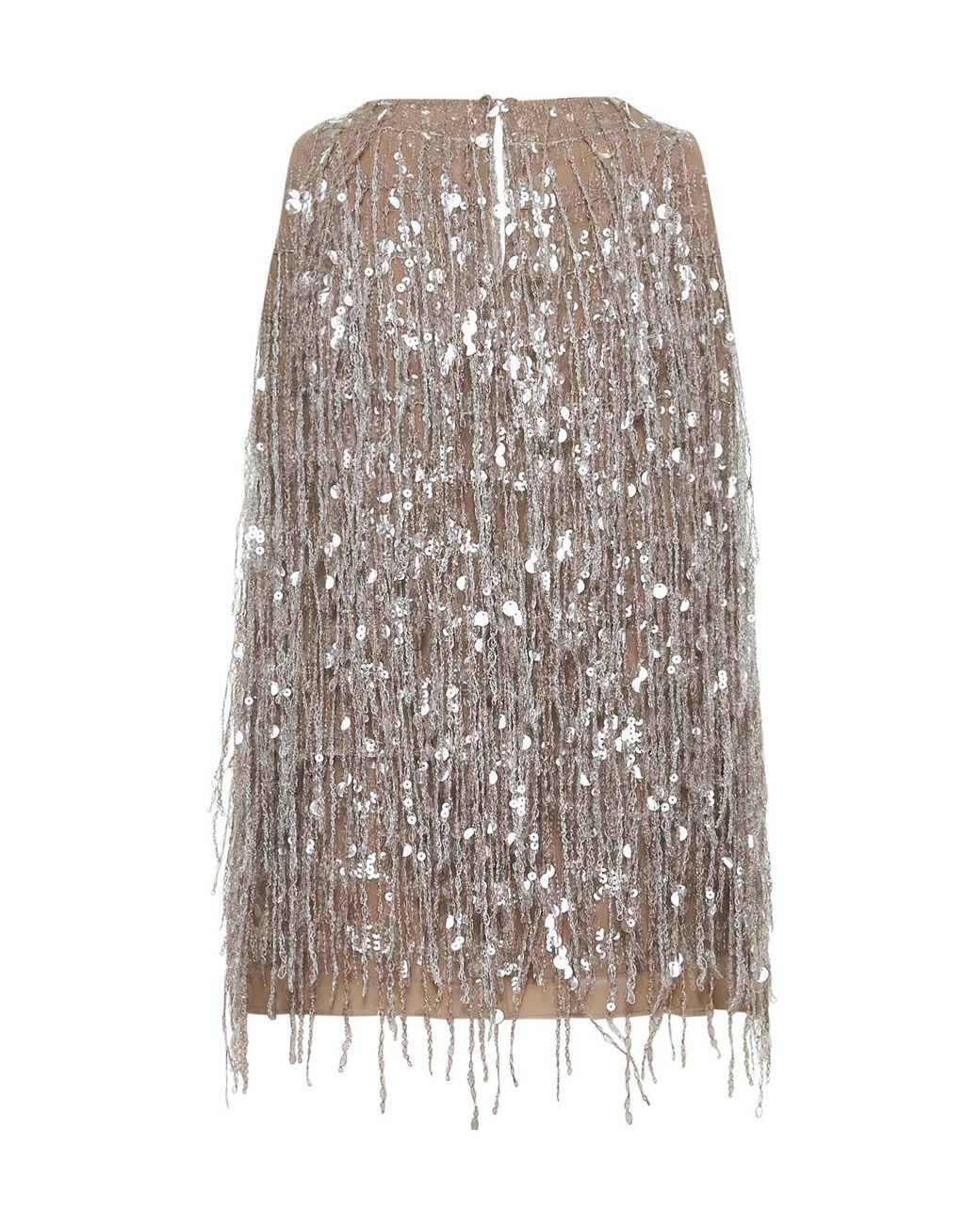 Brunello Cucinelli Multicolor Waterfall Embroidered Sleeveless Top