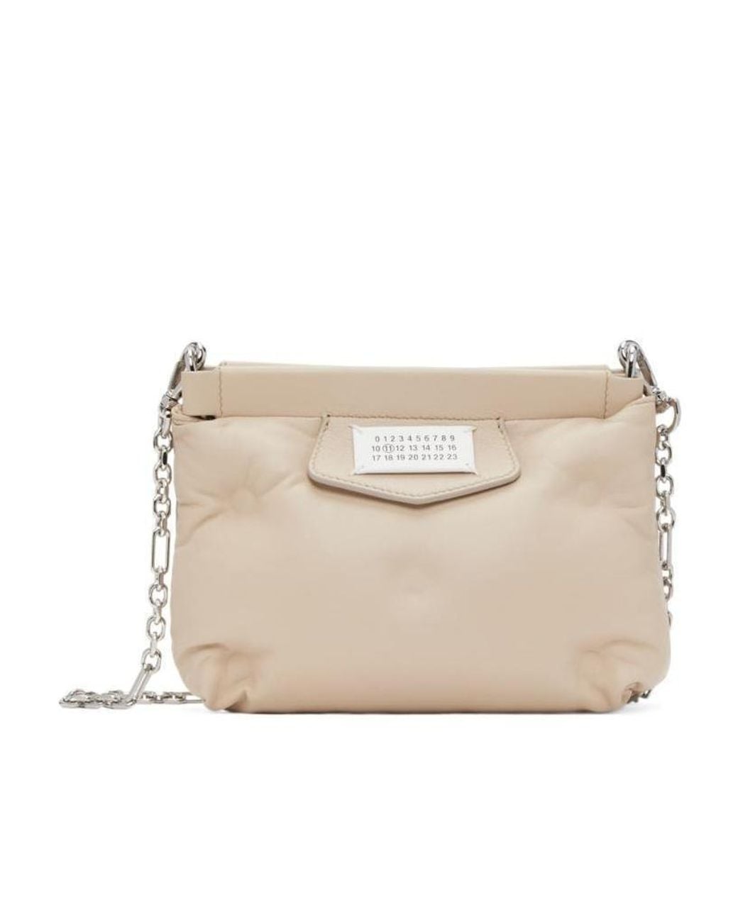 Maison Margiela Natural Glam Slam Carpet Quilted Mini Crossbody Bag