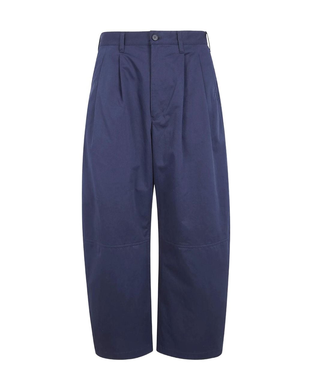Comme des Garçons Blue Pleated Panelled Trousers for men