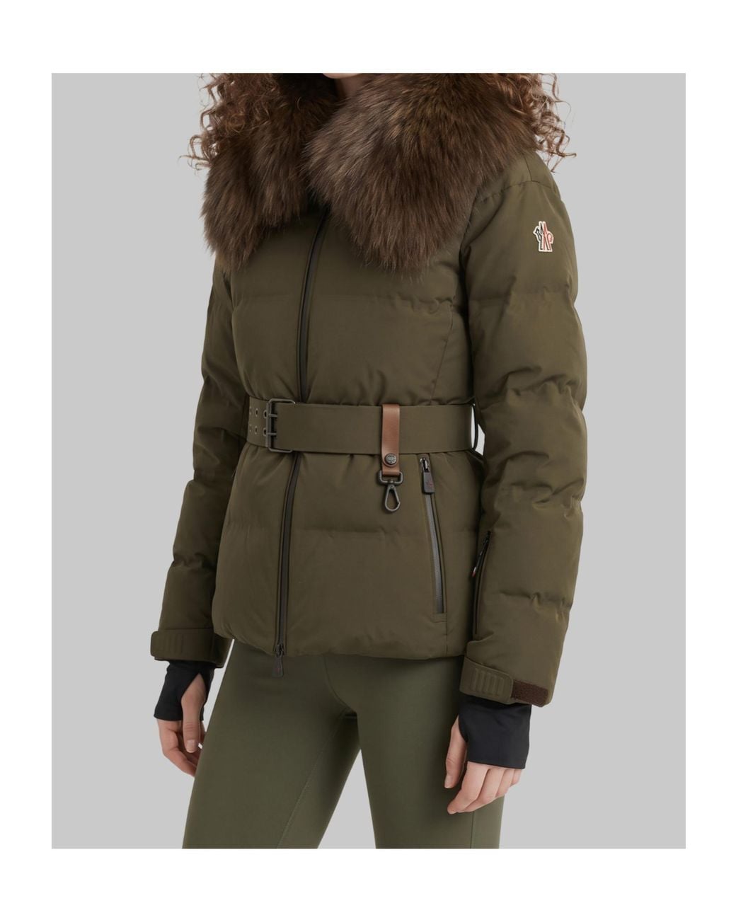 Moncler Green Grenoble Sioule Padded Jacket