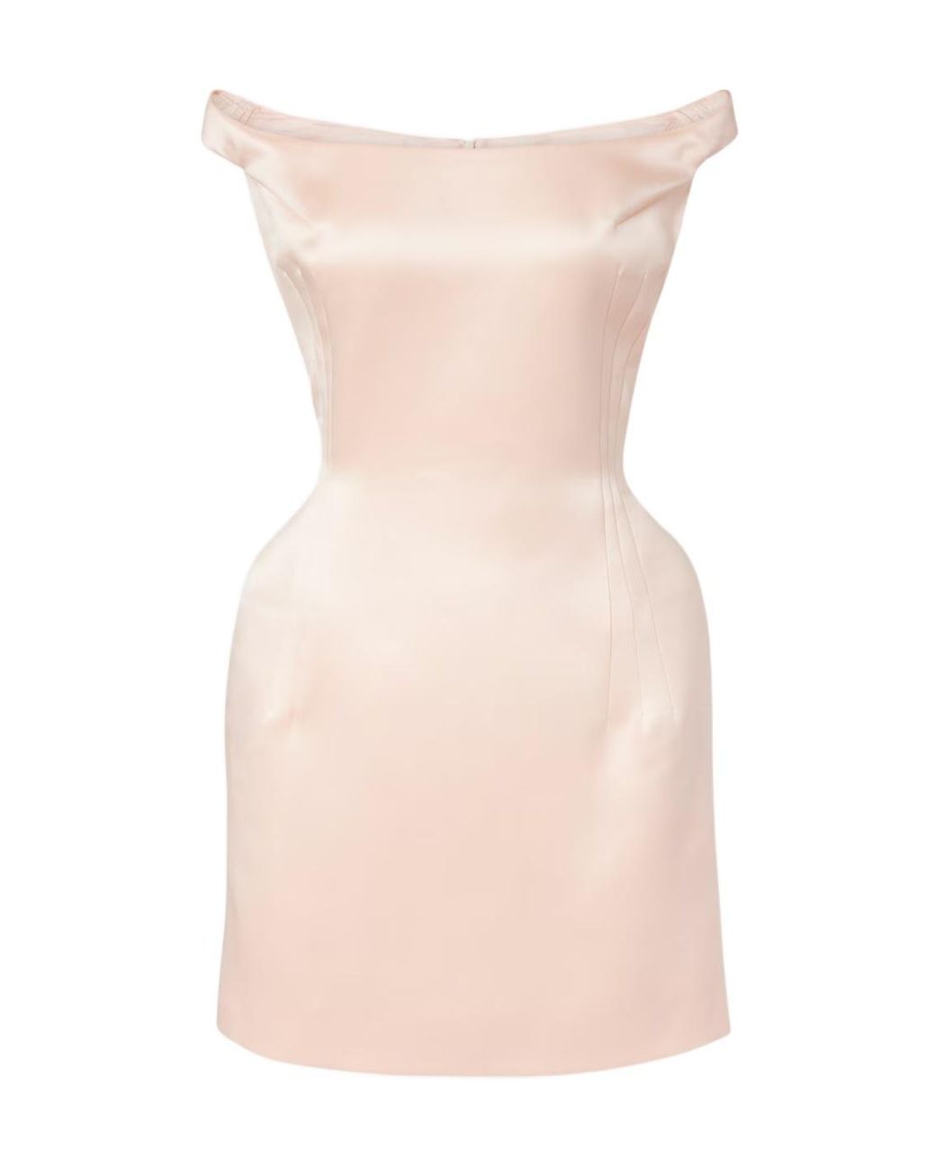 Magda Butrym Pink Silk Satin Minidress