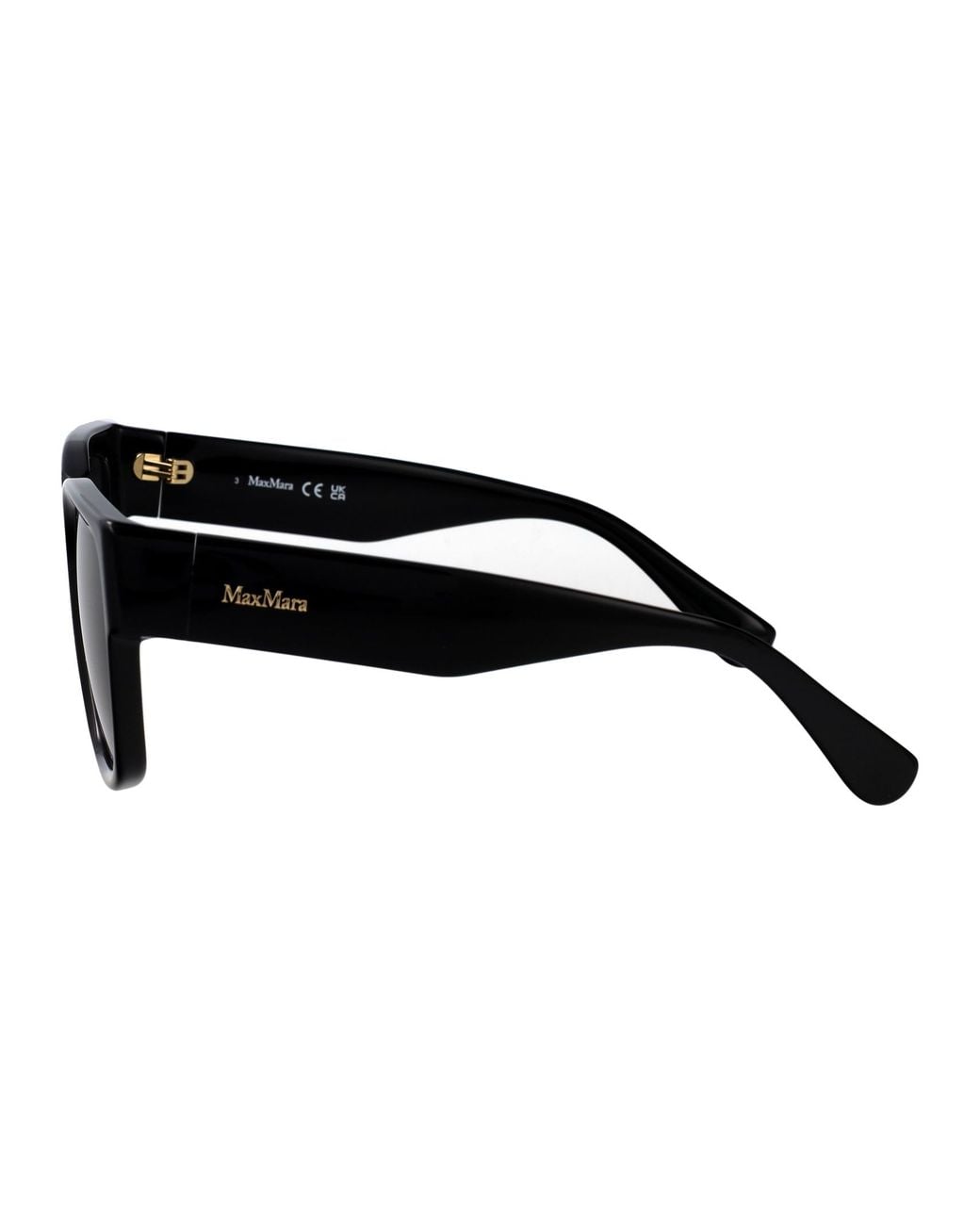 Max Mara Black Square-Frame Sunglasses