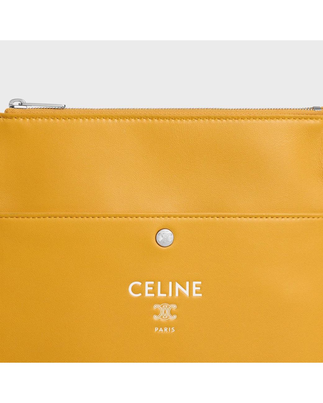 Céline Yellow Sharp Pouch Take Away for men