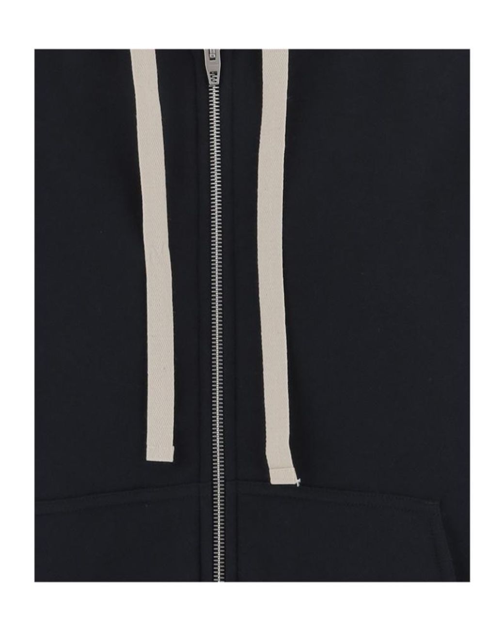Jil Sander Black Zip-Up Logo Hoodie