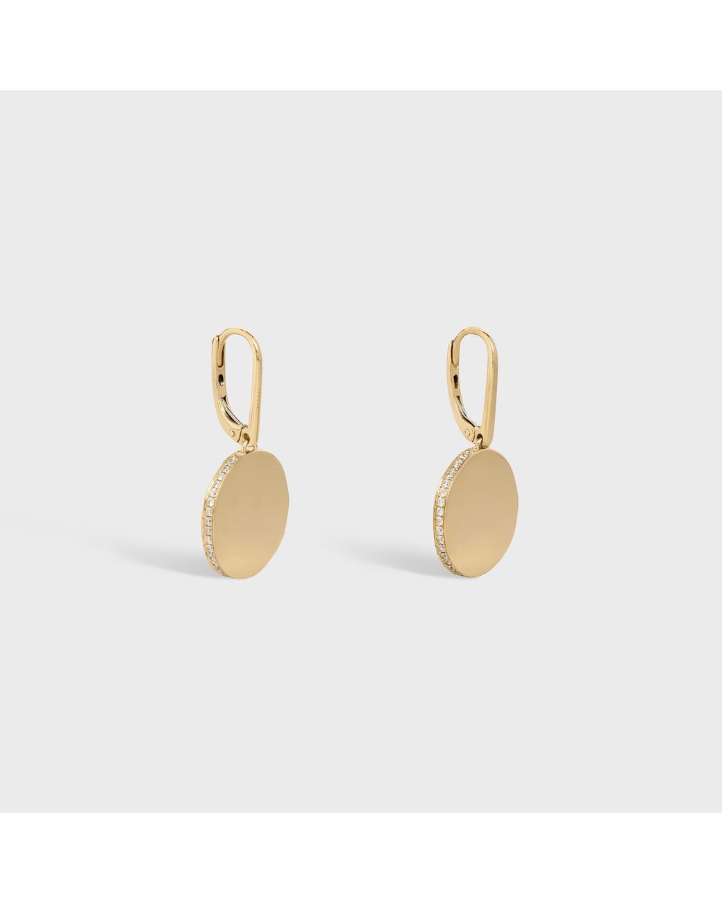 Céline Metallic Medaille Earrings