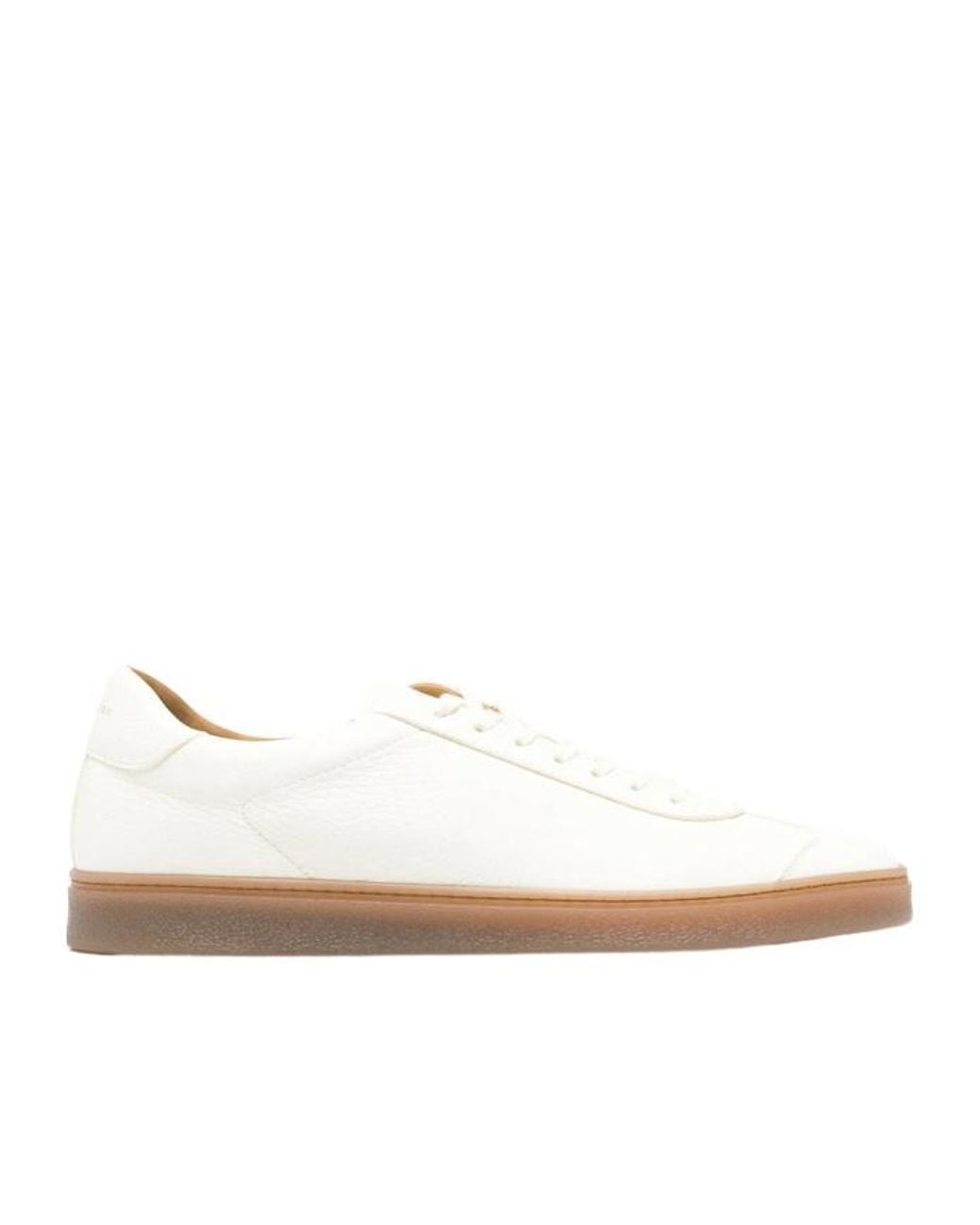 Henderson White Round-Toe Sneakers for men