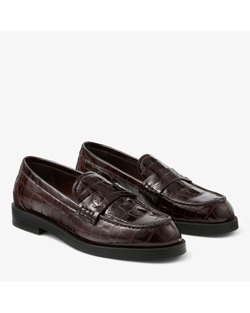 Jimmy Choo Brown Ivy Loafers