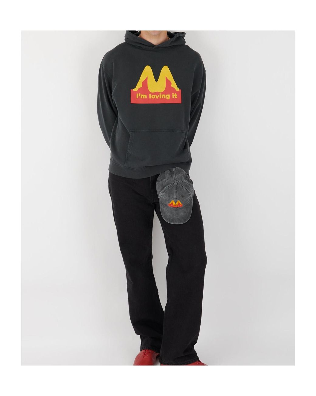 Carne Bollente Black Drive Through Desires Hoodie for men