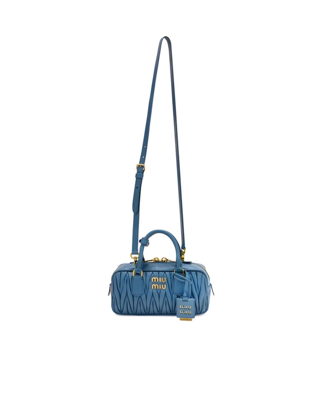Miu Miu Blue Solid Color Mini Handbag