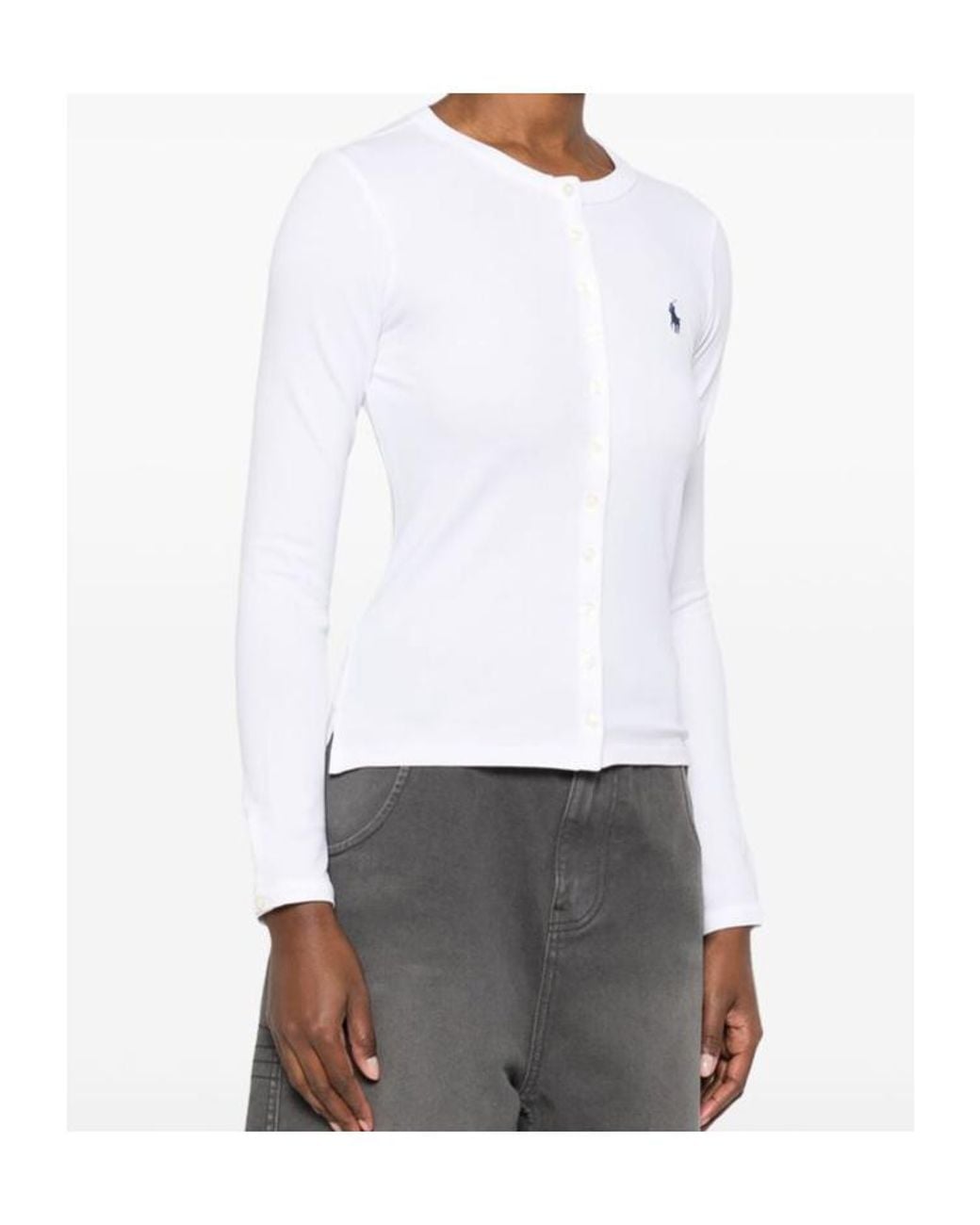 Polo Ralph Lauren White Polo Pony-Embroidered Shirt