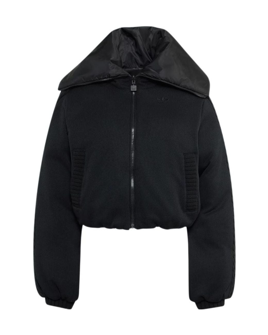 Adidas Originals Black Knitted Puffer Jacket