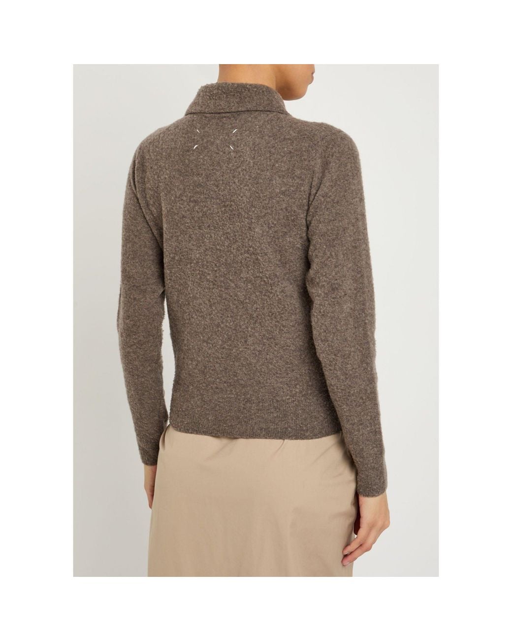 Maison Margiela Brown Simple Wool Knitted Sweater
