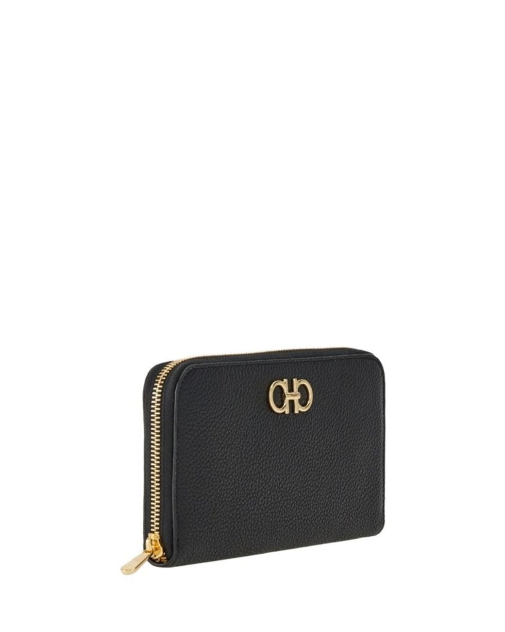 Ferragamo Black Logo Wallet