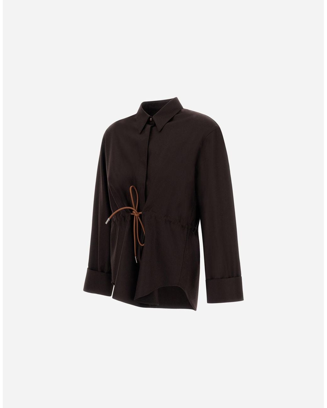Herno Black Wool And Silk Shirt